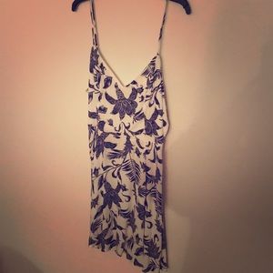 Charlotte Russe - white and navy dress